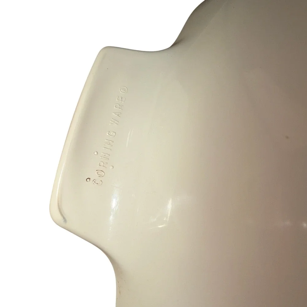 Vintage Corning Ware Abundance Casserole Dish‎ with Lid Pink Heart Floral Square